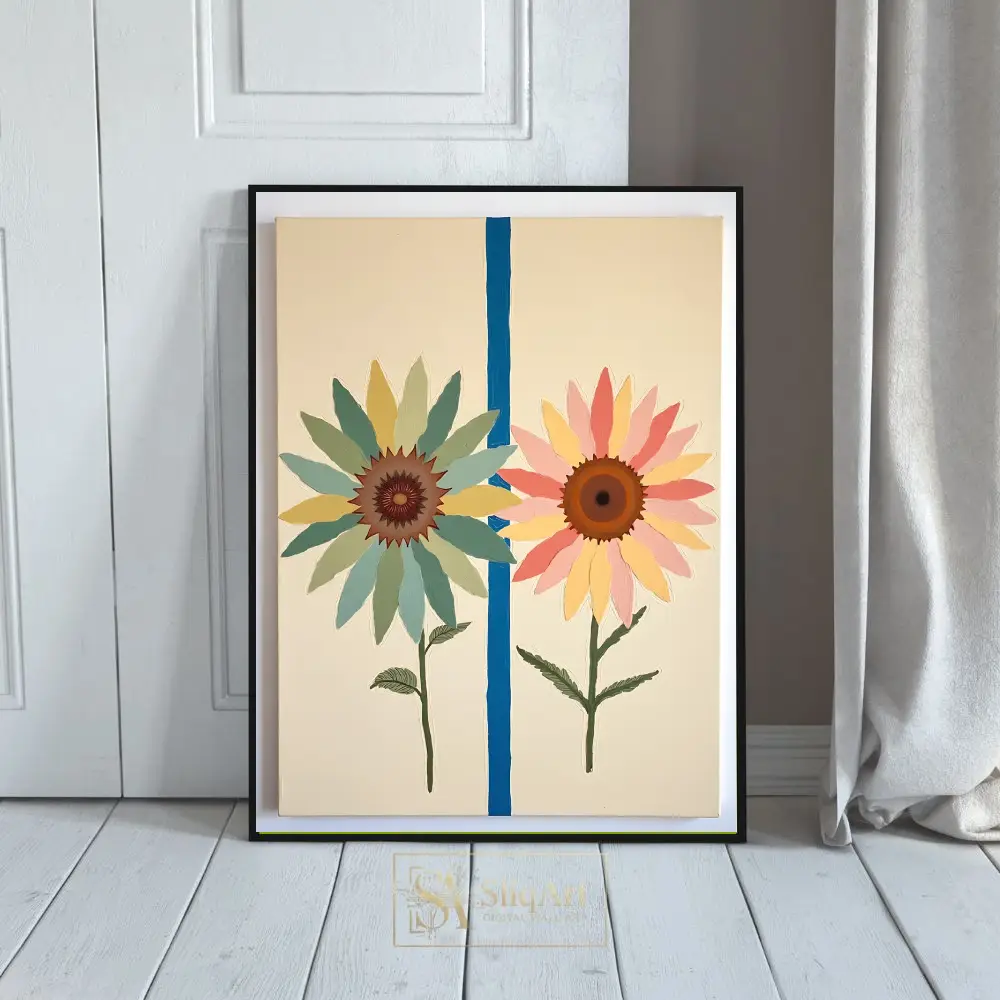 Vibrant Impasto Tropical Floral Wall Art - Textured Orange Lilies & Passion Flowers