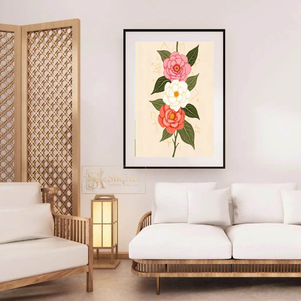 FLO-three-flower-bouquet-illustration-281-03 FLO three flower bouquet illustration 281