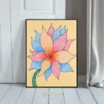 FLO vibrant flower drawing 295