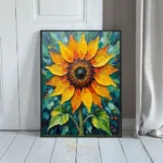 FLO vibrant sunflower portrait 300