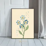 FLO watermark flower illustration 309