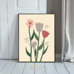 FLO wildflowers colorful pencil drawing 313