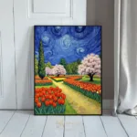 LAN blooming tulip field 027