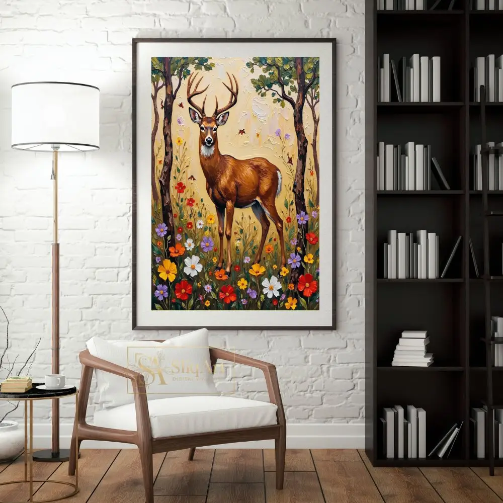 LAN-deer-in-flower-field-037-04 LAN deer in flower field 037