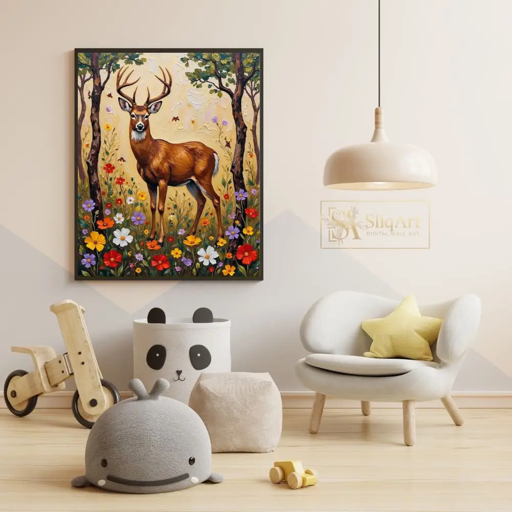 LAN-deer-in-flower-field-037-05 LAN deer in flower field 037