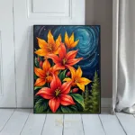 LAN flaming flower bouquet 051