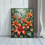 LAN flaming red flowers 052