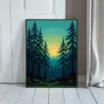 LAN forest at sunrise 060