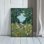 LAN forest landscape floral border 067