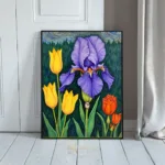 LAN iris flowers in a field 113