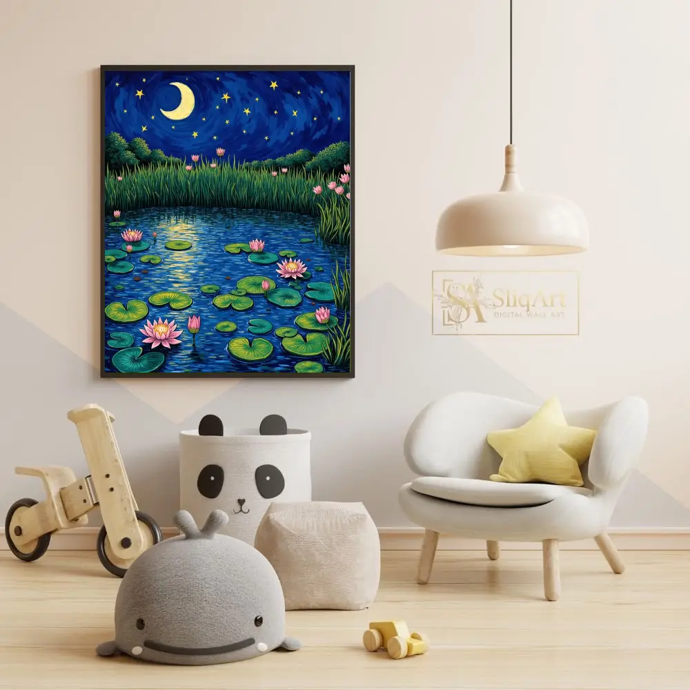 LAN-lily-pad-pond-night-132-05 LAN lily pad pond night 132