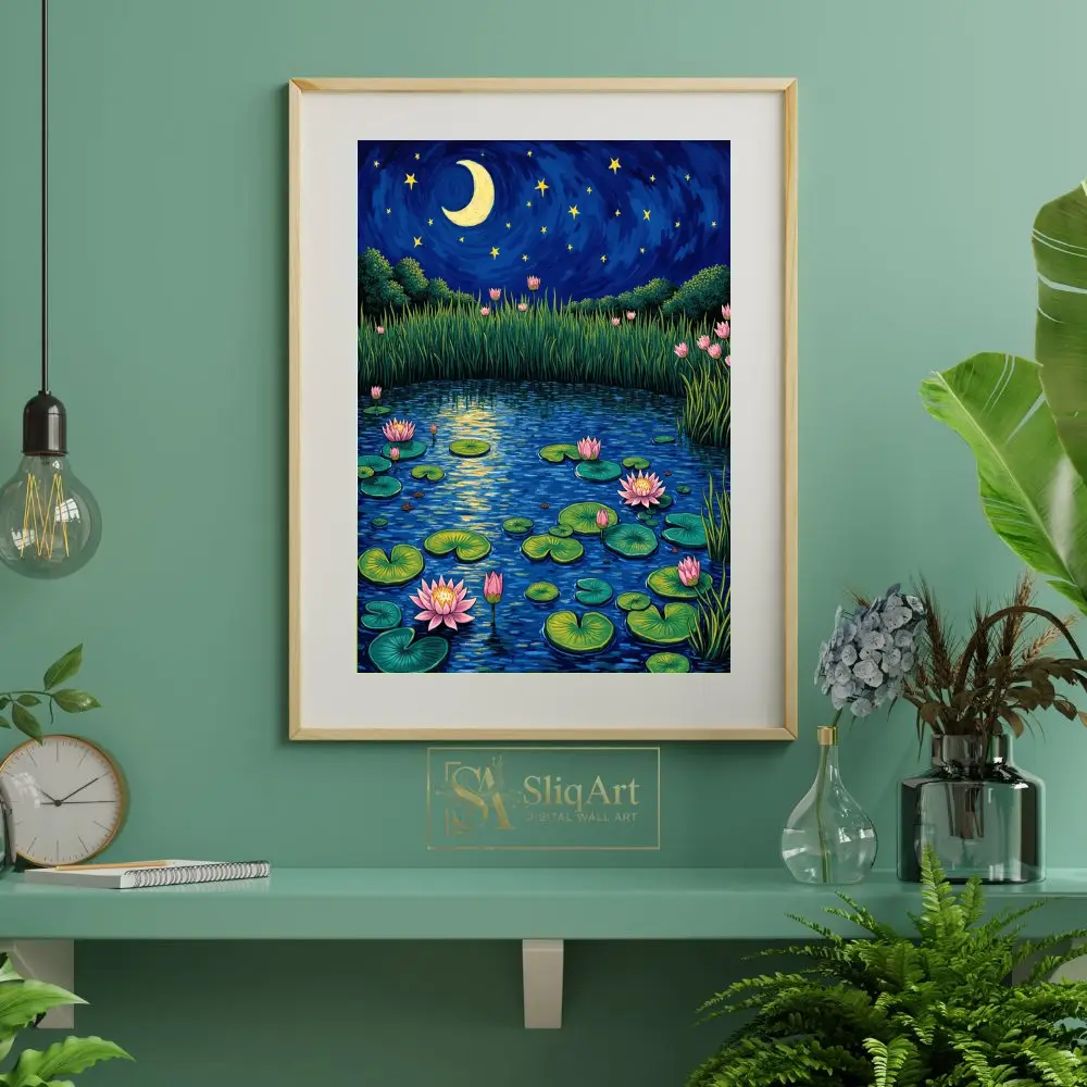 LAN-lily-pad-pond-night-132-06 LAN lily pad pond night 132