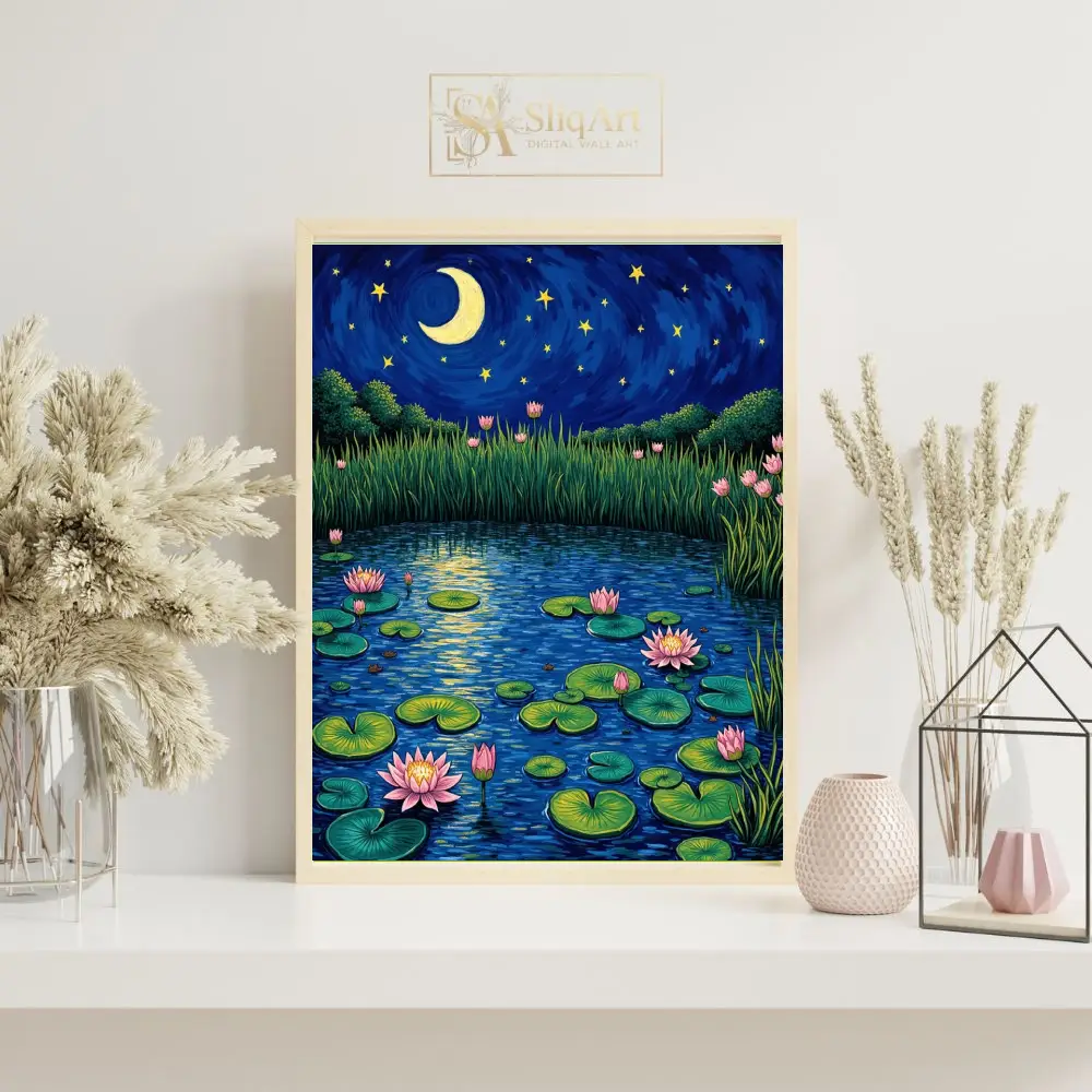 LAN-lily-pad-pond-night-132-07 LAN lily pad pond night 132