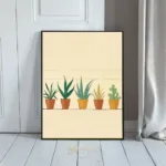 LAN line of four potted plants 135