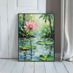 LAN lotus flower in a pond 136