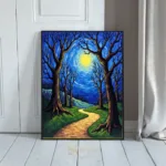 LAN moonlit forest trail 143