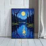 LAN moonlit night landscape 145
