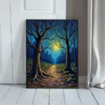 LAN moonlit path between trees 1 147