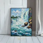 LAN niagara falls waterfall painting 161