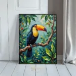 LAN parrot perched on a branch 174