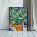 LAN potted plants with fall foliage 182