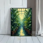 LAN potted tropical plants in greenhouse 183