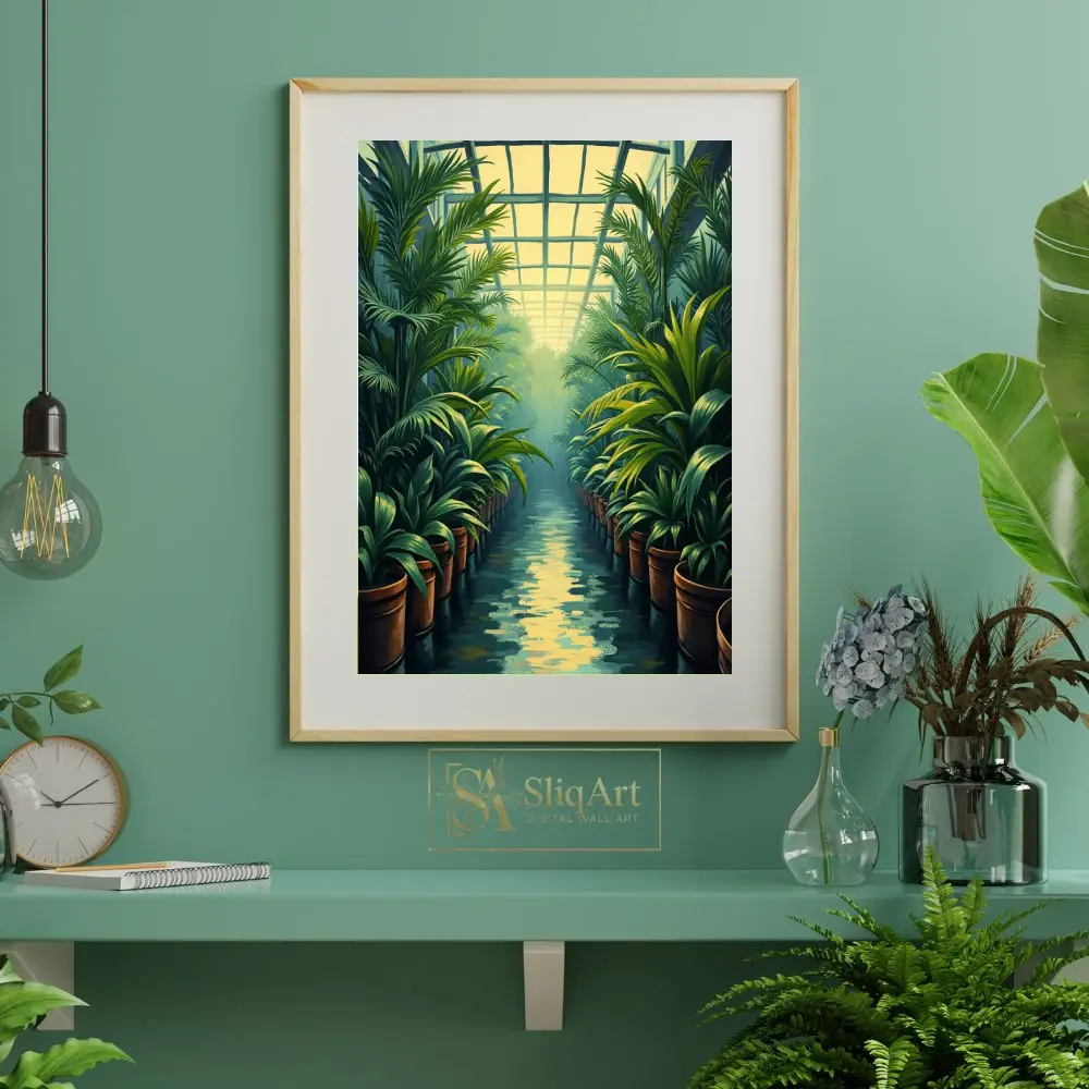 LAN-potted-tropical-plants-in-greenhouse-183-06 LAN potted tropical plants in greenhouse 183