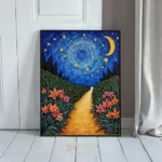 LAN starry night flower path 205