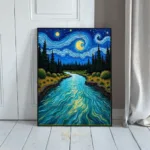 LAN starry night river 208