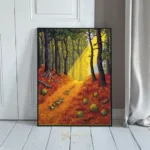 LAN sunlit forest trail 215