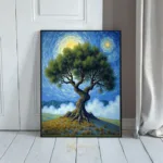 LAN swirling tree night sky 223