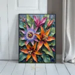 LAN vibrant floral composition 254