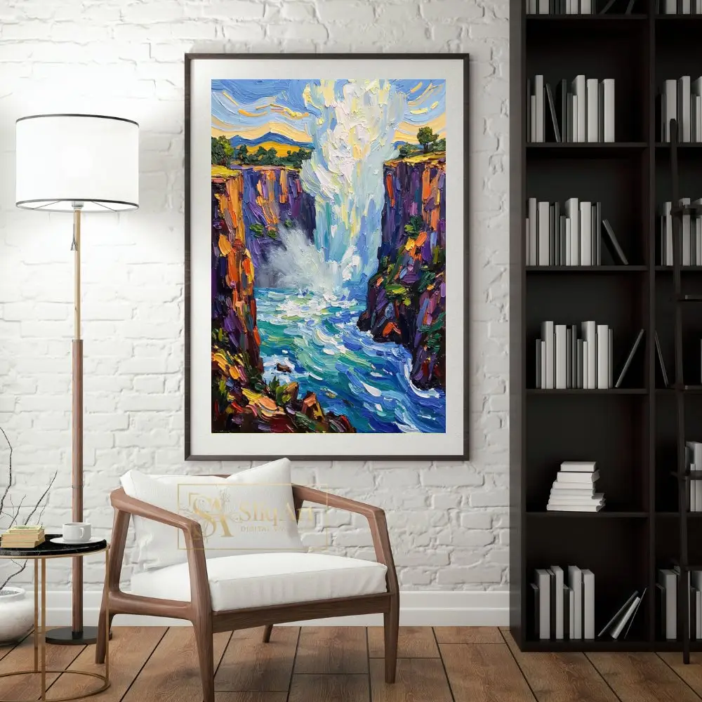 LAN-waterfall-canyon-watercolor-265-04 LAN waterfall canyon watercolor 265