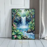 LAN waterfall in jungle 269