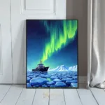 NAU arctic ship northern lights 002