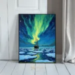 NAU aurora borealis ship nightscape 006