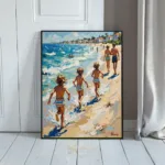 NAU barefoot adventure impasto children beach art 356