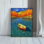 NAU canoe autumn lake 080