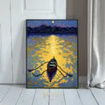 NAU canoe in calm water 083