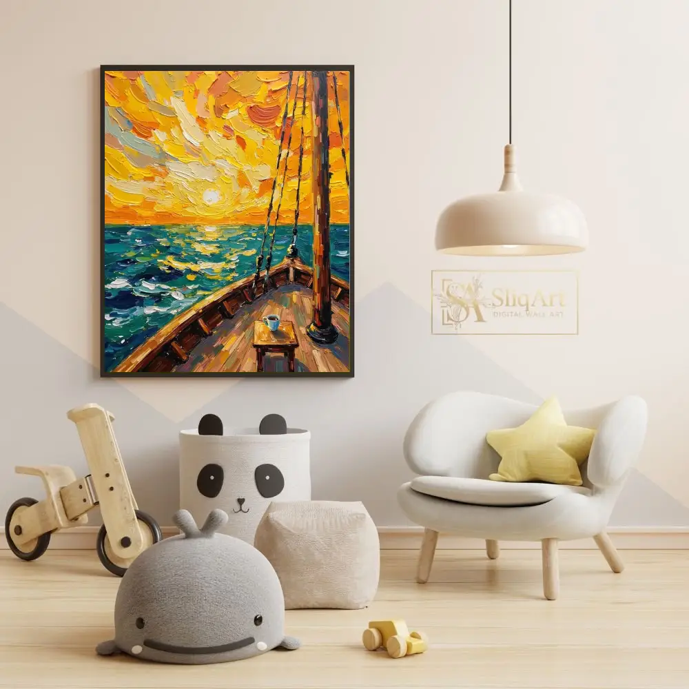 NAU-captains-brew-impasto-sunrise-sunset-ocean-digital-art-print-359-05 NAU captains brew impasto sunrise sunset ocean digital art print 359