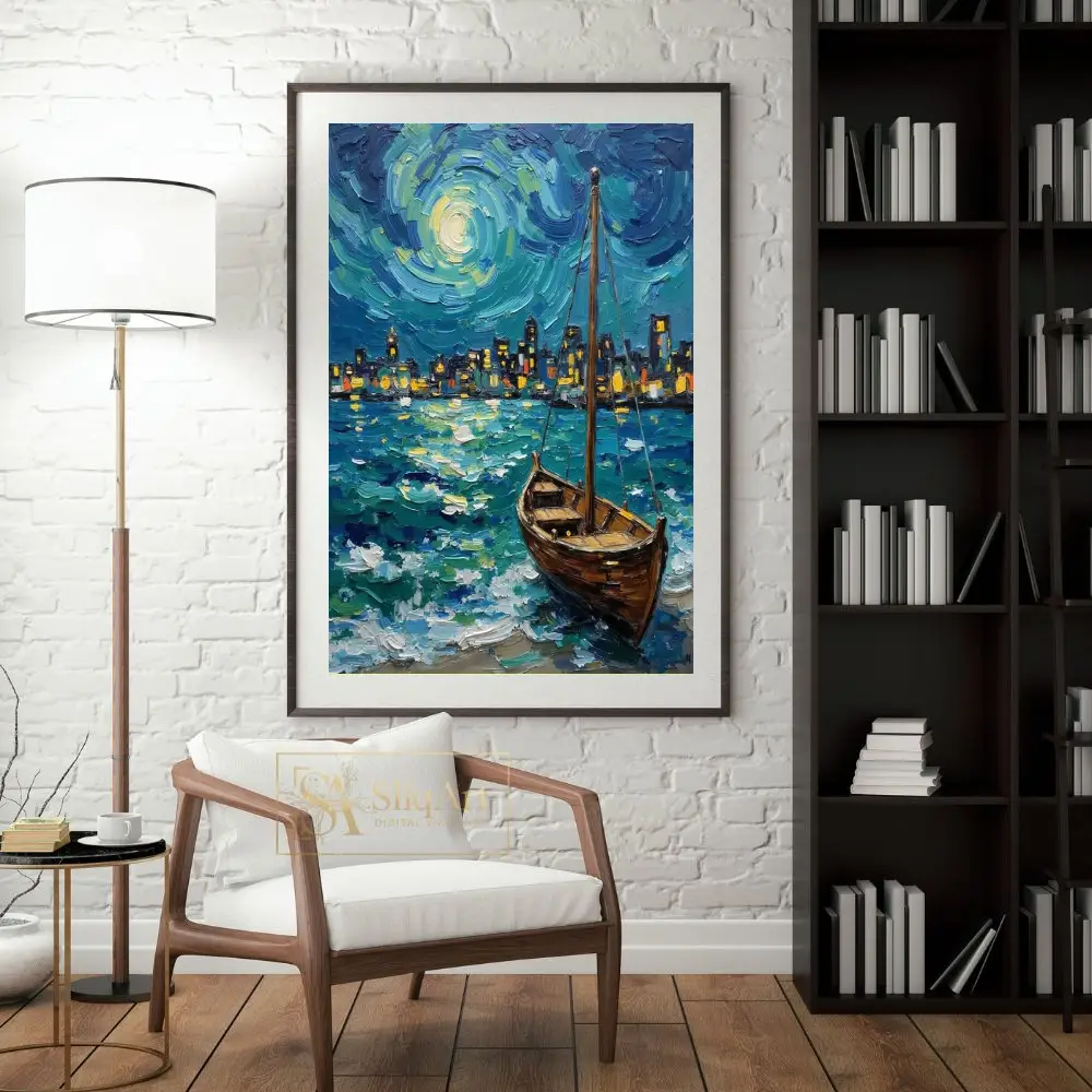NAU-celestial-shoreline-impasto-cityscape-digital-art-print-361-04 NAU celestial shoreline impasto cityscape digital art print 361