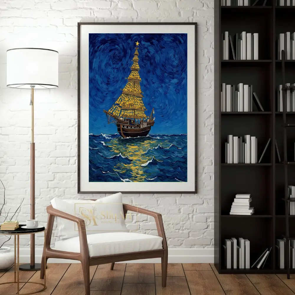 NAU-christmas-ship-with-sails-and-a-tall-tree-on-deck-092-04 NAU christmas ship with sails and a tall tree on deck 092