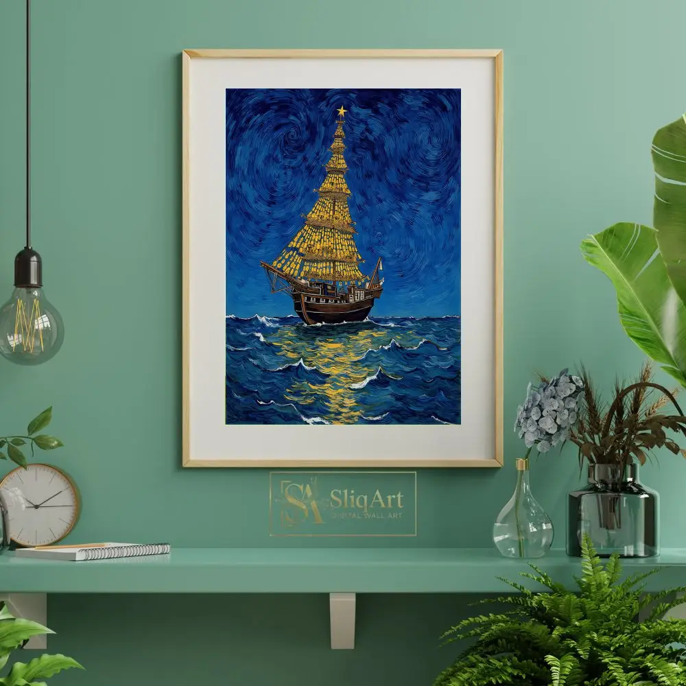 NAU-christmas-ship-with-sails-and-a-tall-tree-on-deck-092-06 NAU christmas ship with sails and a tall tree on deck 092