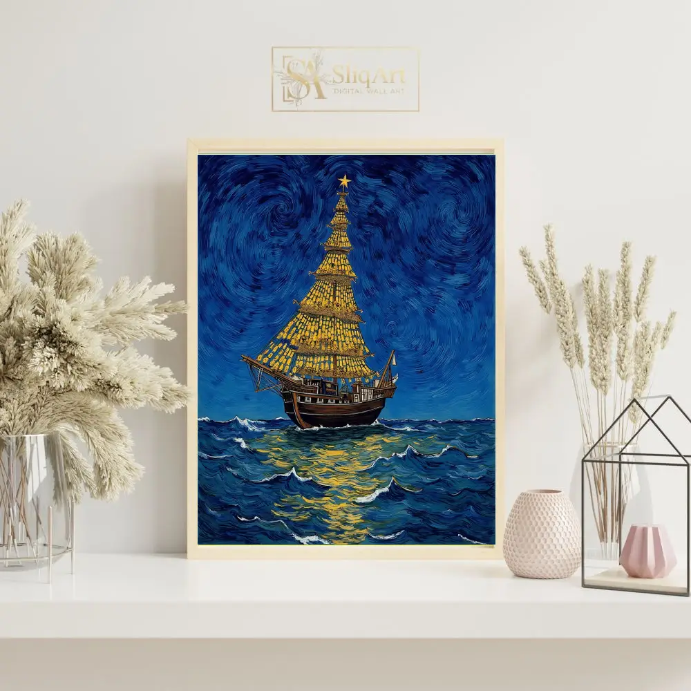 NAU-christmas-ship-with-sails-and-a-tall-tree-on-deck-092-07 NAU christmas ship with sails and a tall tree on deck 092