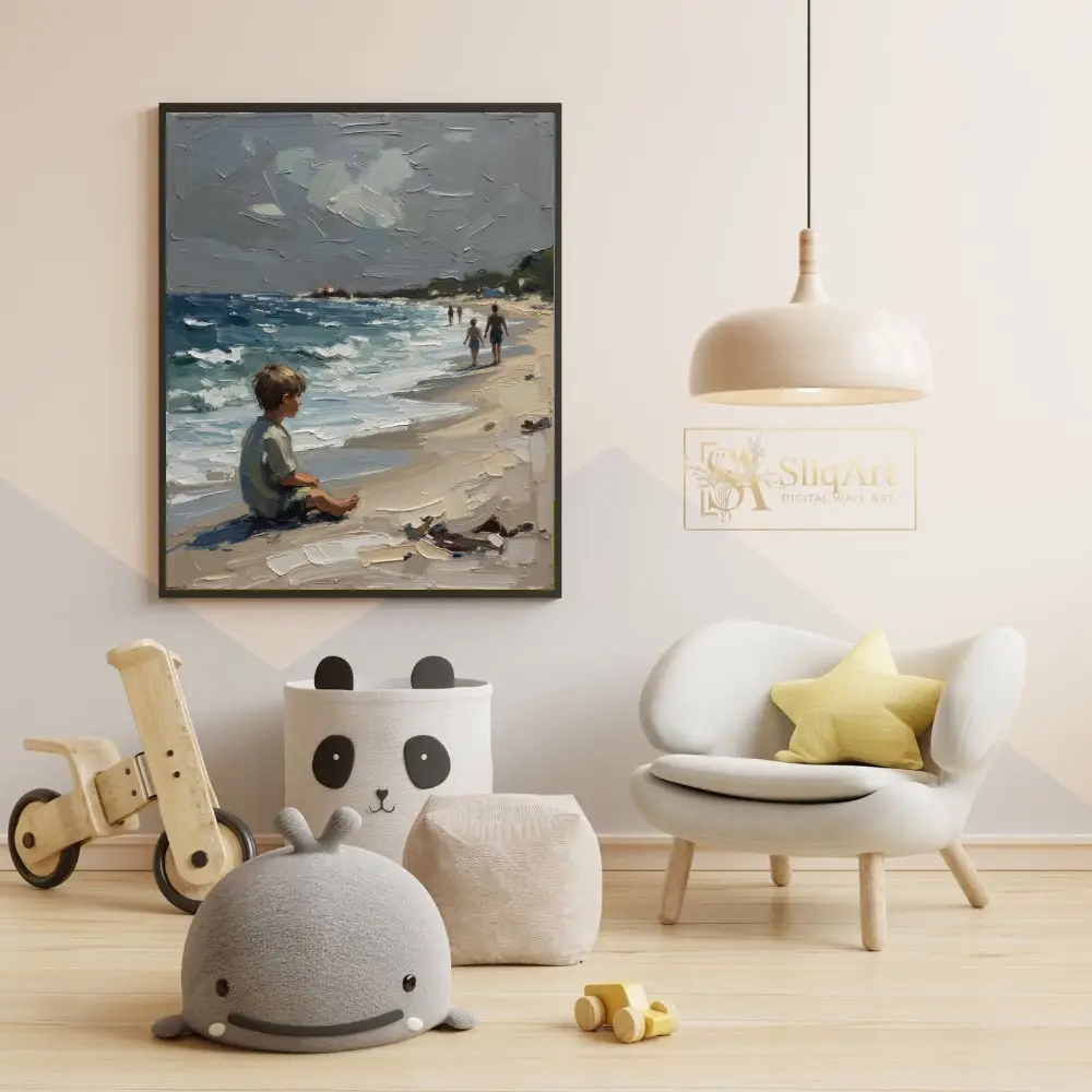 NAU-coastal-serenity-impasto-boy-beach-ocean-painting-366-05 NAU coastal serenity impasto boy beach ocean painting 366