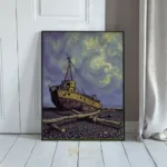 NAU dock stormy night 024