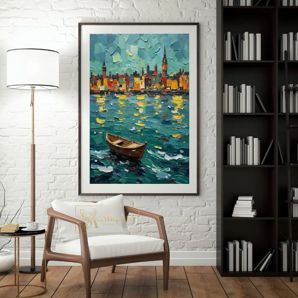 NAU-emerald-metropolis-impasto-cityscape-digital-art-print-371-04 NAU emerald metropolis impasto cityscape digital art print 371