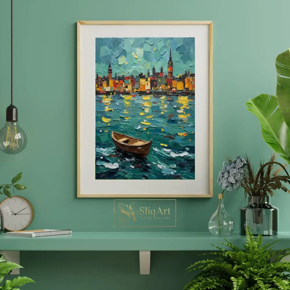 NAU-emerald-metropolis-impasto-cityscape-digital-art-print-371-06 NAU emerald metropolis impasto cityscape digital art print 371