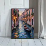 NAU enchanted canals impasto venetian twilight art 372