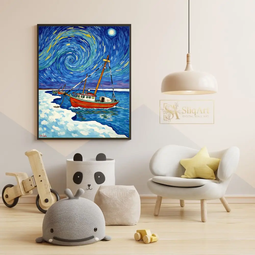 NAU-fishing-painting-with-night-sky-106-05 NAU fishing painting with night sky 106
